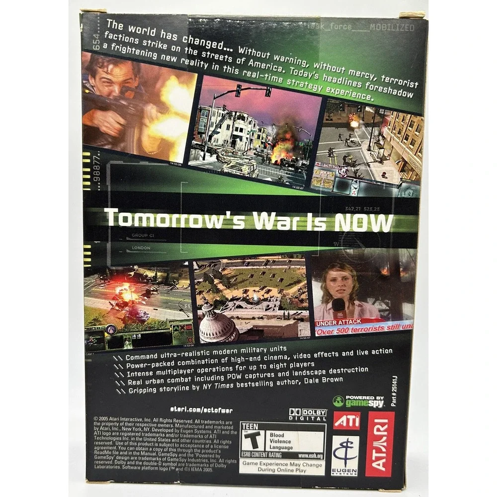 Act‎ of War Direct Action DVD Edition by Atari Video Game PC